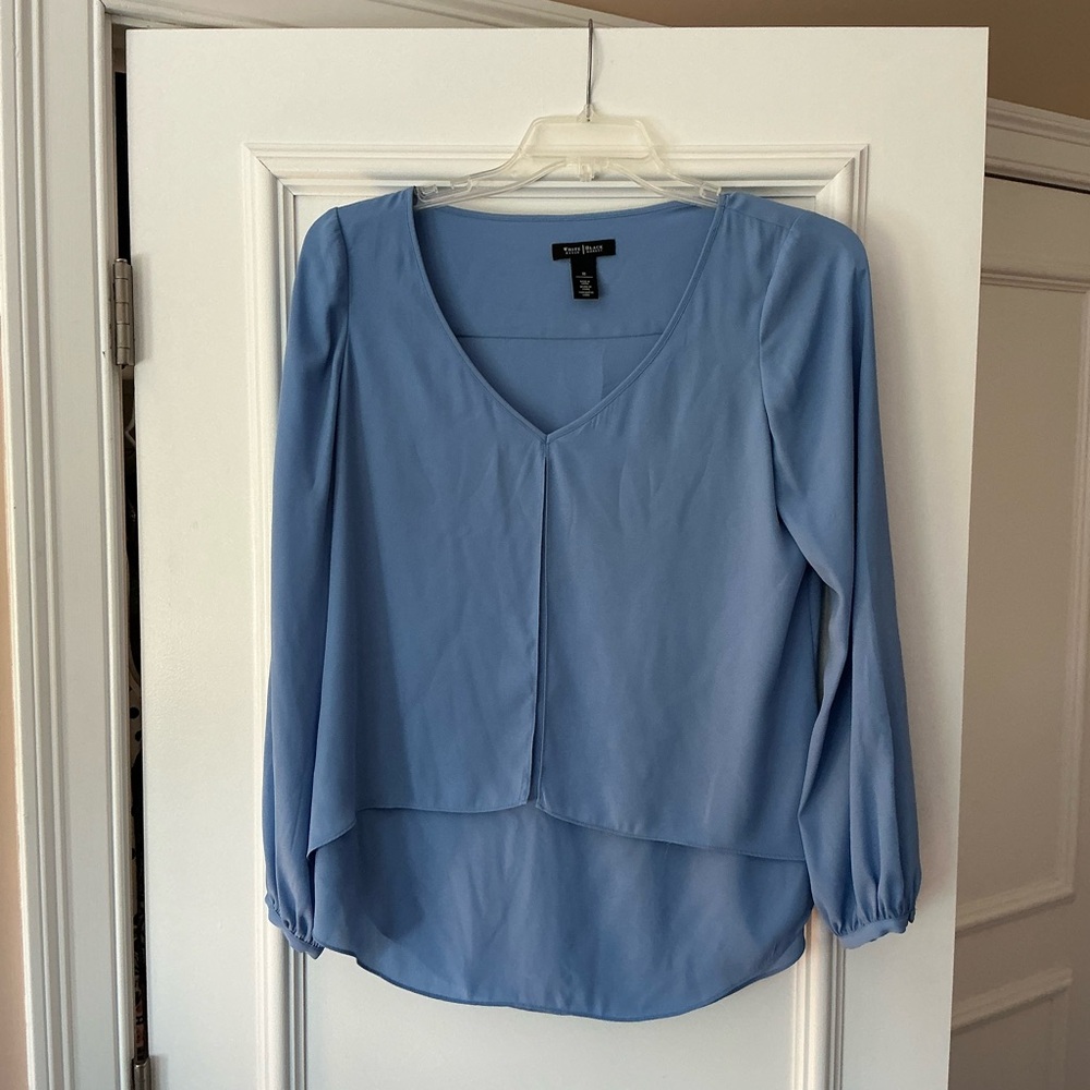 WHBM Women's Blue Blouse